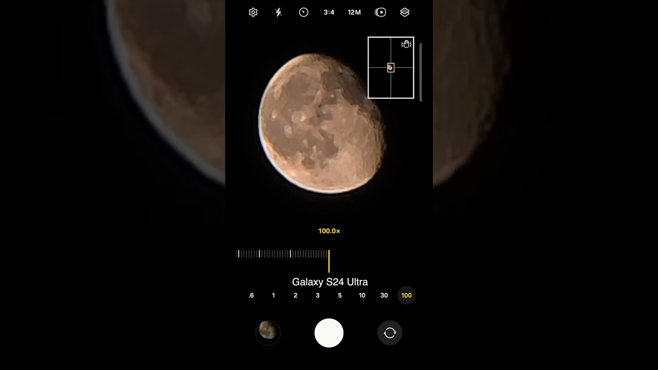 Samsung Galaxy S24 Ultra vs iPhone 15 Pro Max - Moon Camera Test