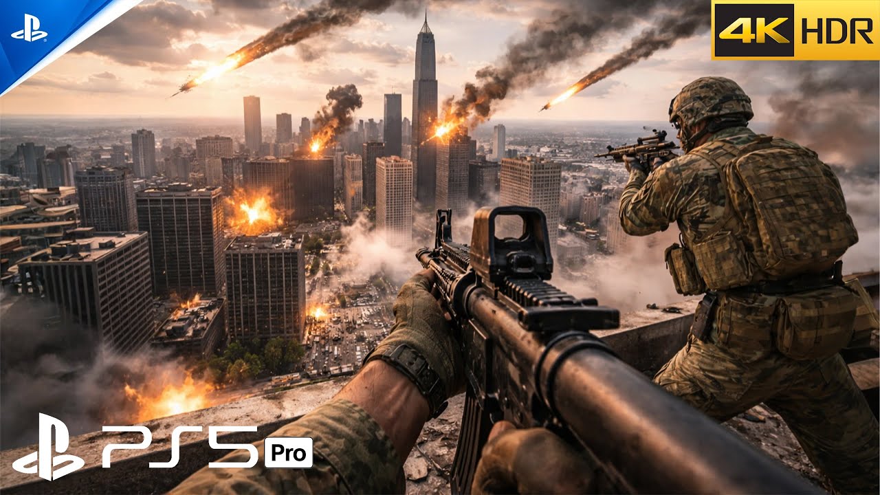 (PS5) Чикаго под ракетным обстрелом | Напряженная сюжетная миссия [4K60FPS] Call of Duty MW2