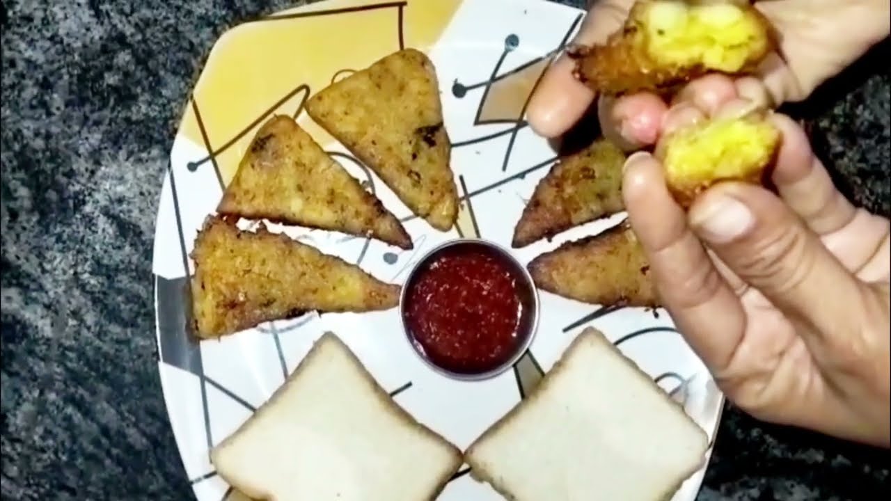 Potato triangle Recipe Evening Snacks | Crispy bread With potato |#home #food 