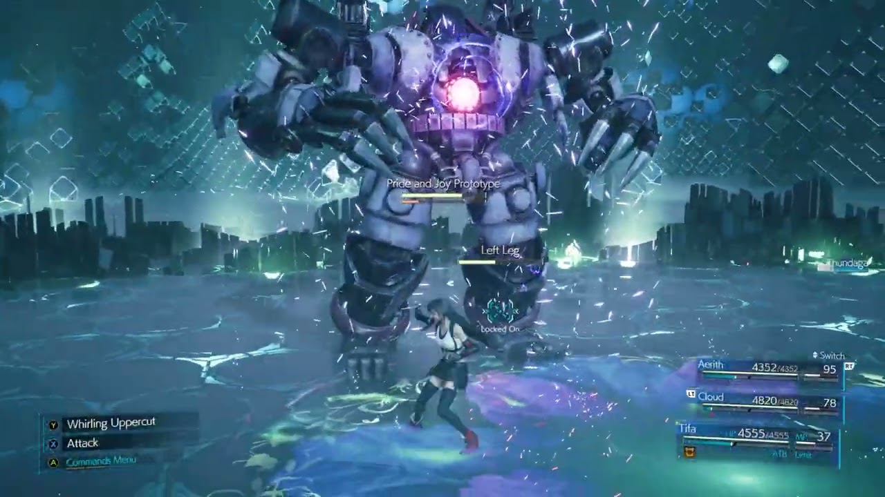 Final Fantasy 7 Remake - Cloud, Tifa & Aerith VS Pride and Joy Prototype