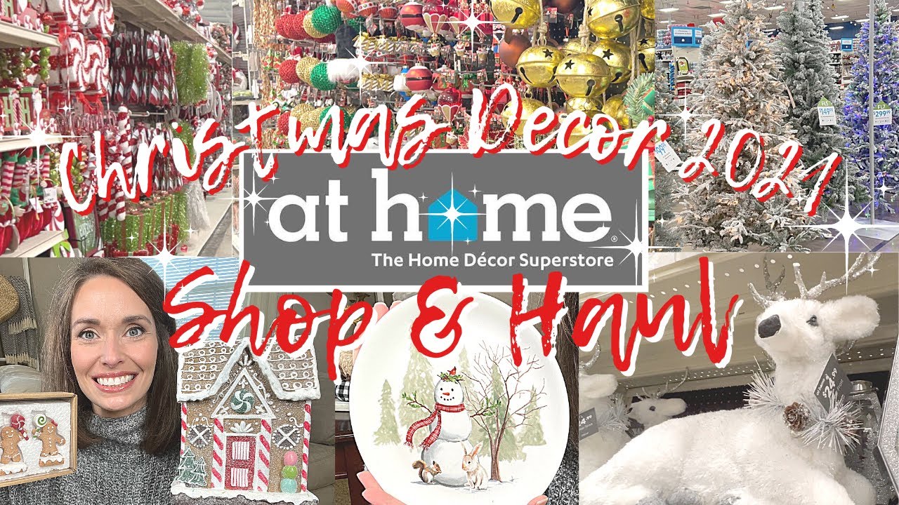 AT HOME CHRISTMAS DECOR 2021 | CHRISTMAS DECOR SHOP WITH ME + HAUL