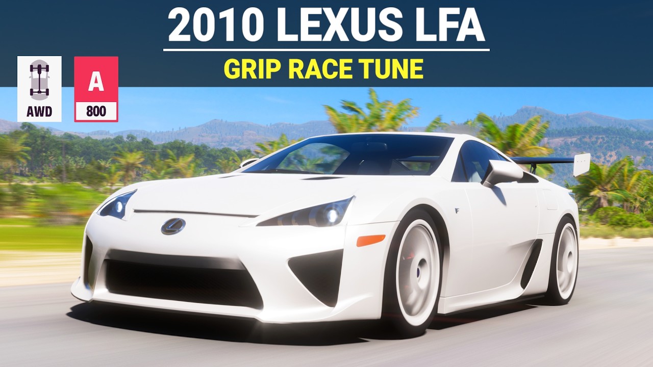 Forza Horizon 5 - 2010 Lexus LFA, FH5 Grip Race Build, Tune & Customization
