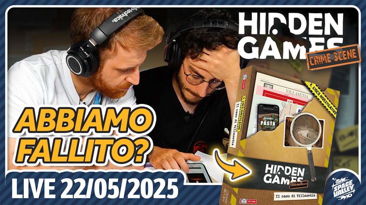 Il caso più difficile mai affrontato! Hidden Games Crime Scene - Live Serale del 22/05/2025