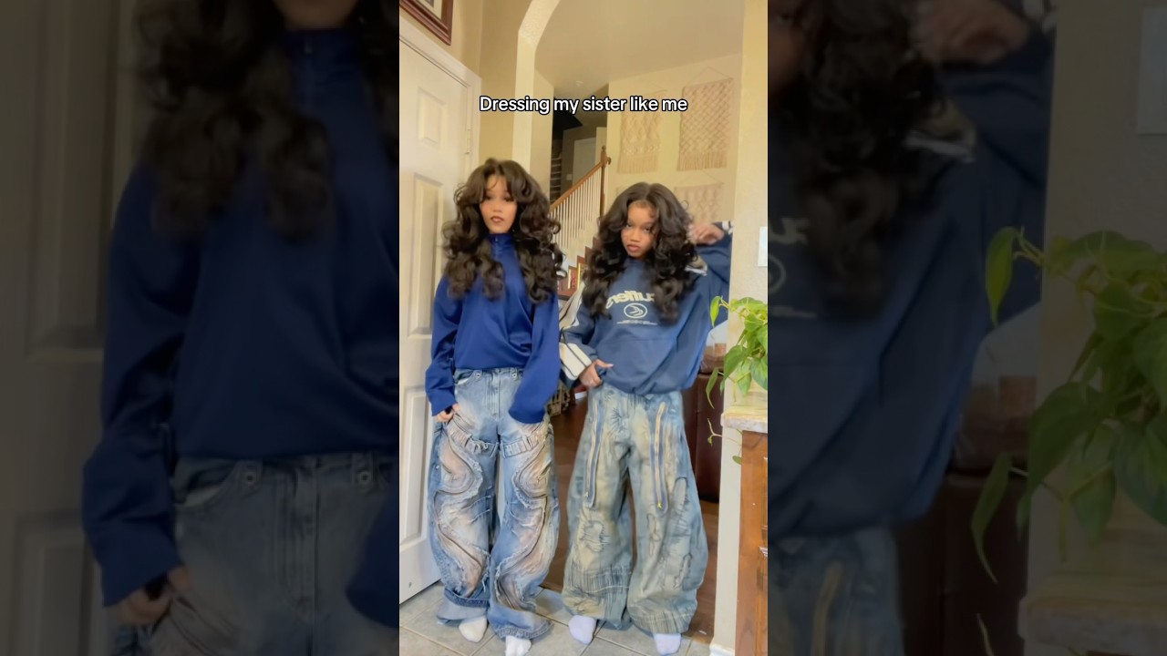 Dressing my sister like me🤩 #outfitinspo #ootd #style #fashiontrends #fashionideas #sisters #twins