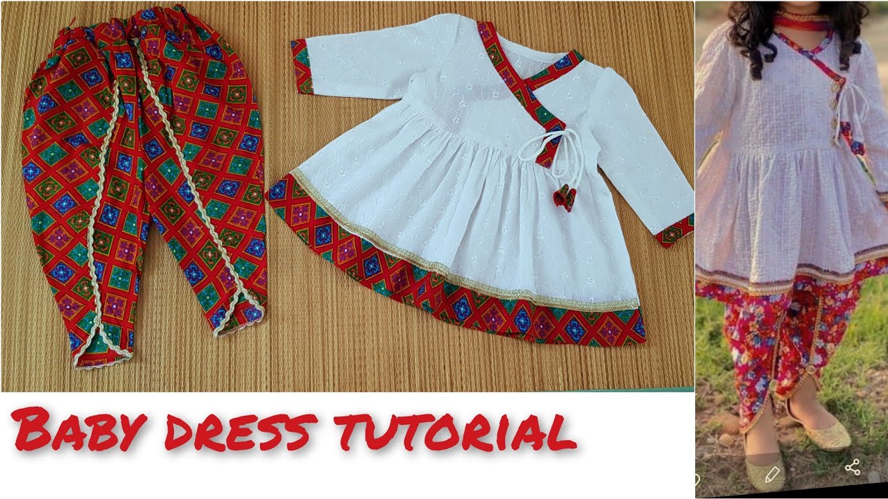 Baby Dress cutting and stitching.