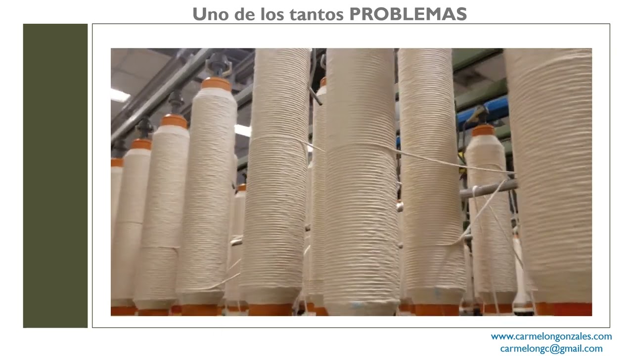 Proceso de Mechera o Pabilera. Caso practico defecto-solución.