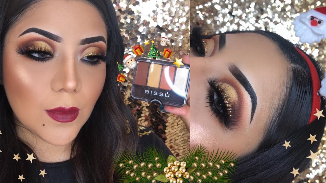 Makeup NAVIDEÑO con productos ECONOMICOS | Bissu, Sanye, Ccolor etc!