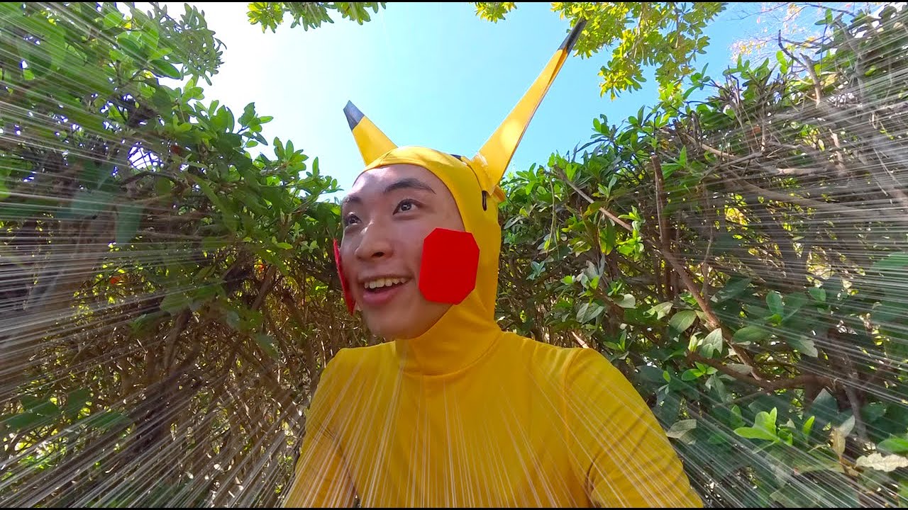 【リアルポケモンGO】公園に隠れているピカチュウを探し出せ！！