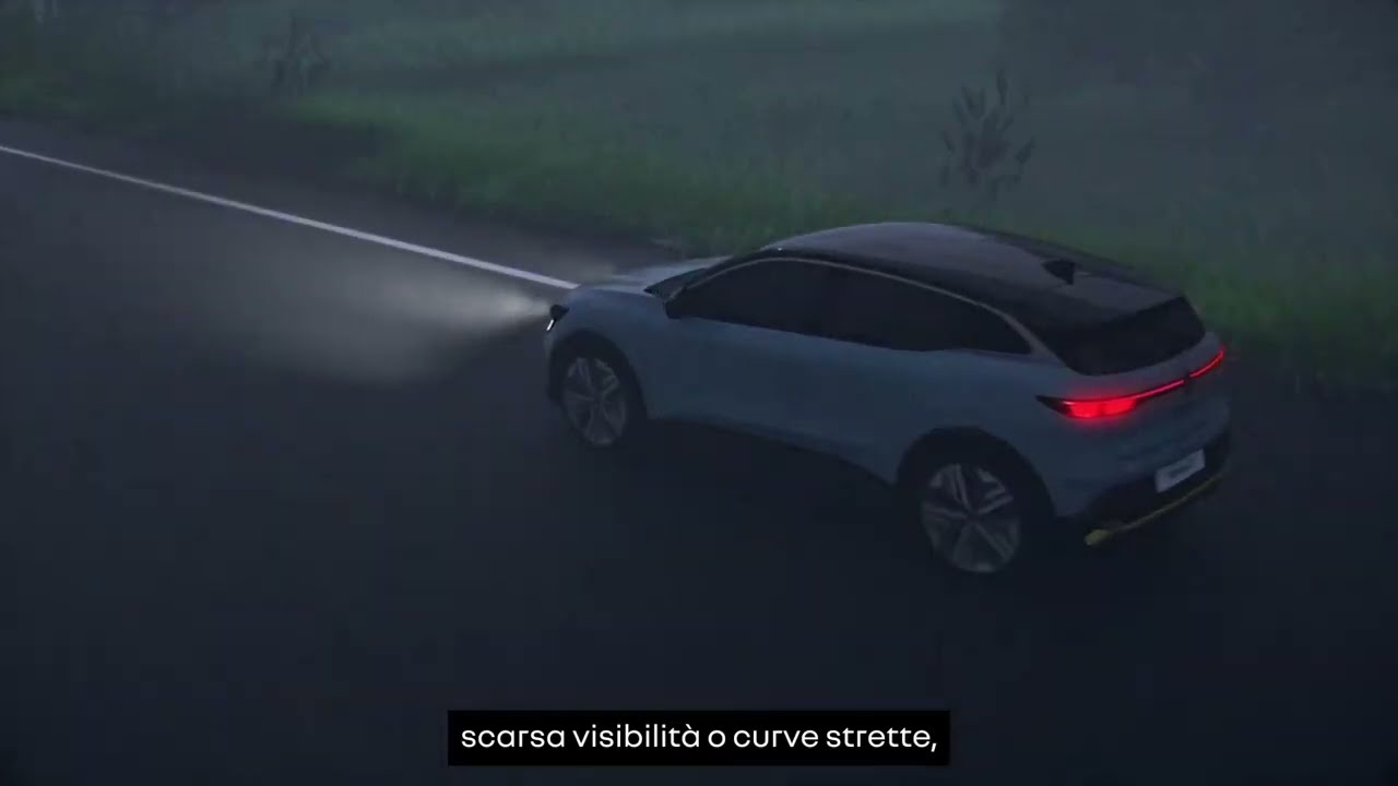 GUIDA RENAULT MEGANE E TECH SISTEMA DI AVVISO ANGOLO CIECO E SICUREZZA AVANZATA