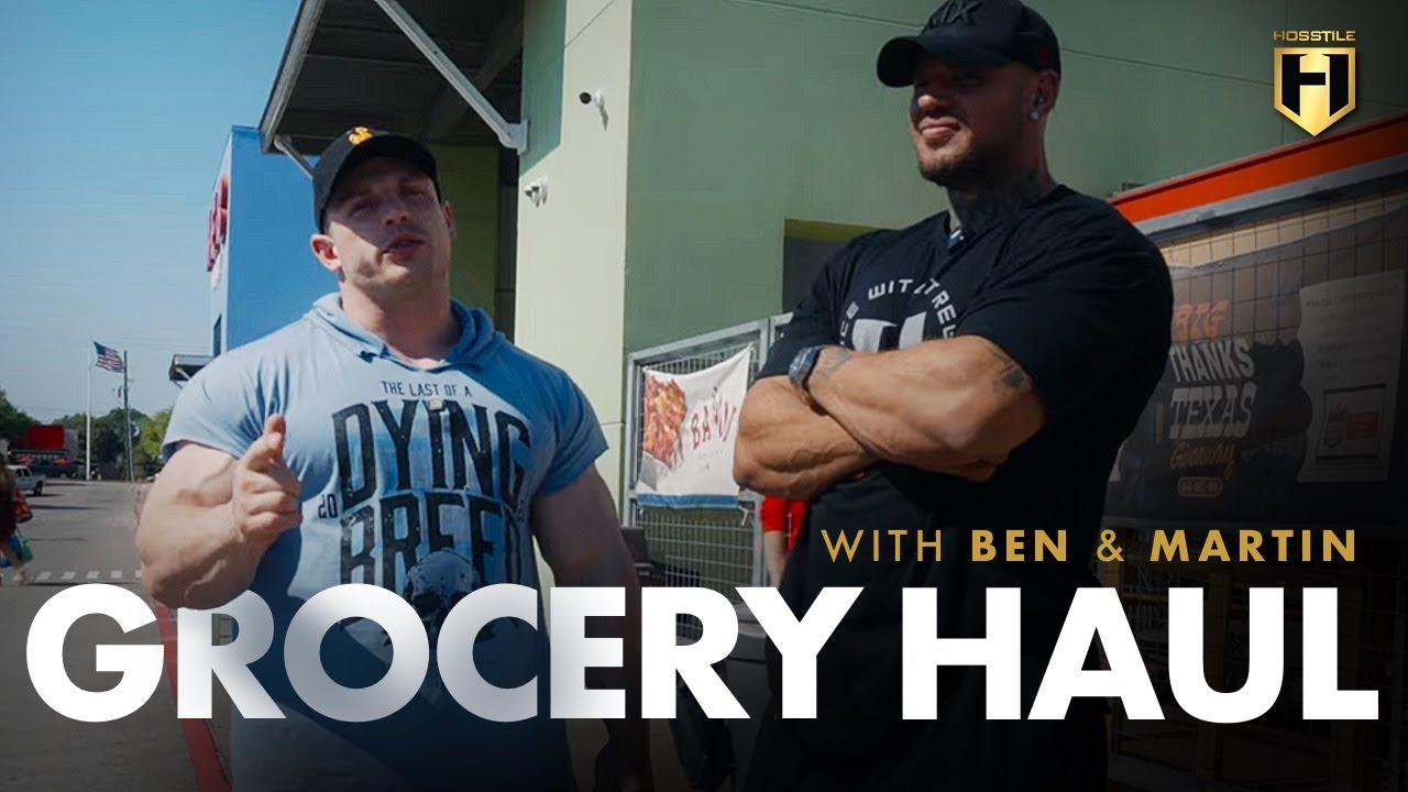 IFBB Pro Martin Fitzwater&rsquo;s Bodybuilding Grocery Haul (ft. Ben Chow) | HOSSTILE