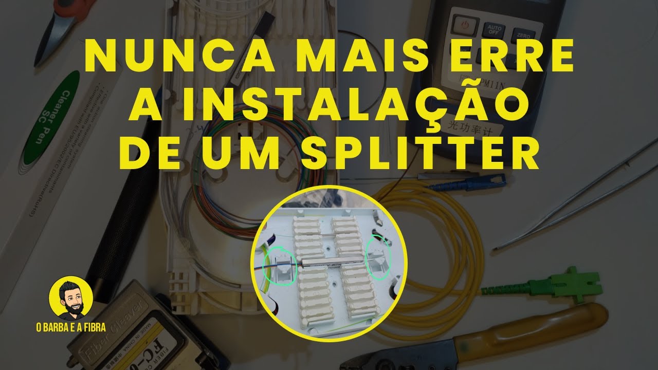 Como instalar um Splitter na CEO - Caixa de emenda!