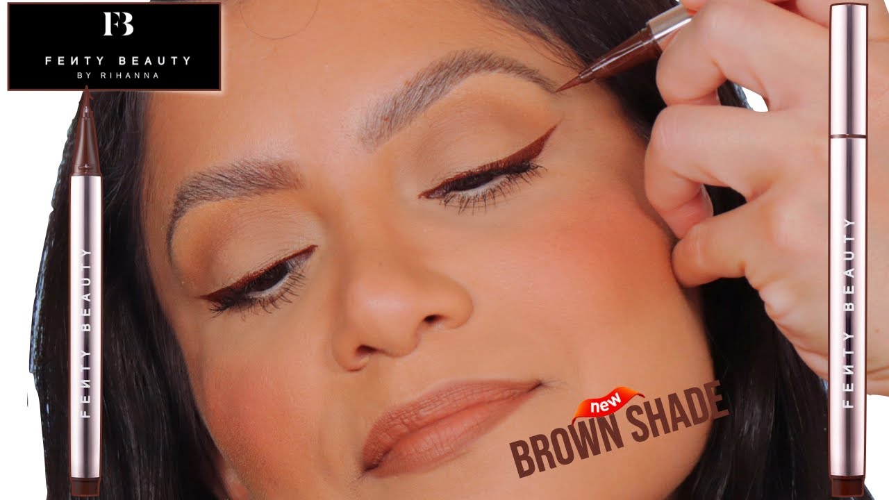 FENTY BEAUTY FLYLINER IN BIG TRUFFLE REVIEW + ALL DAY WEAR TEST | MagdalineJanet