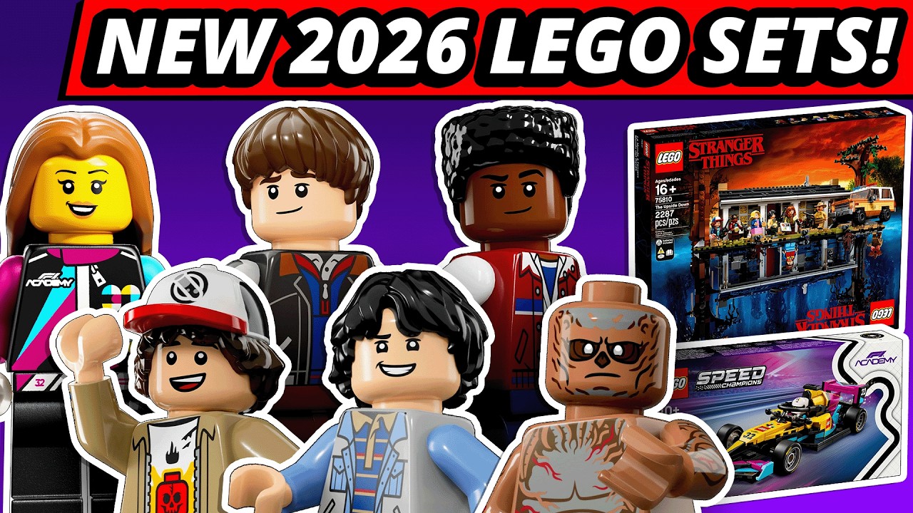 НОВОСТИ LEGO! НОВЫЕ НАБОРЫ 2026 ГОДА! Очень странные дела?! Векна! Академия Формулы-1! 9-я серия ...