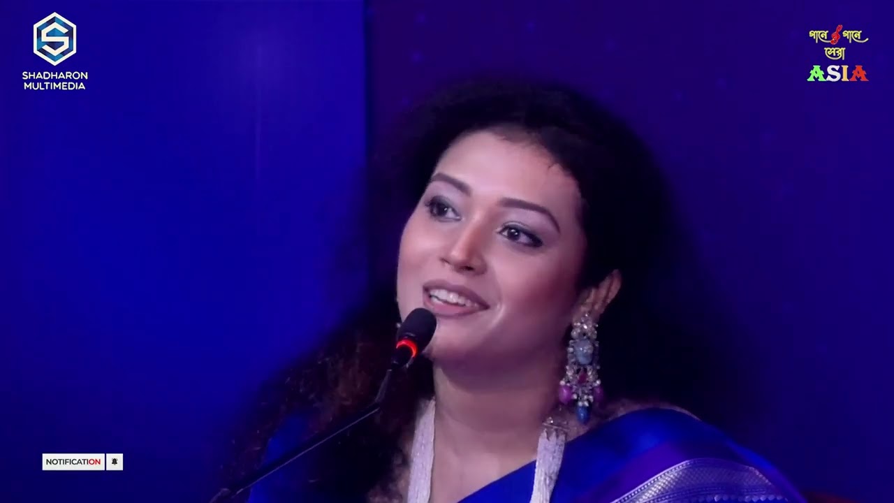 নিজের লেখা ও নিজের সুরকরা গান গেয়ে বিচারকদের মুগ্ধ করলেন প্রতিযোগী। Ganne Ganne  Shera Asia |