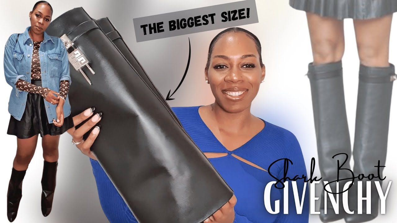 Распаковка и обзор ботинок GIVENCHY SHARK LOCK. Примерка самого большого размера, советы по выбор...