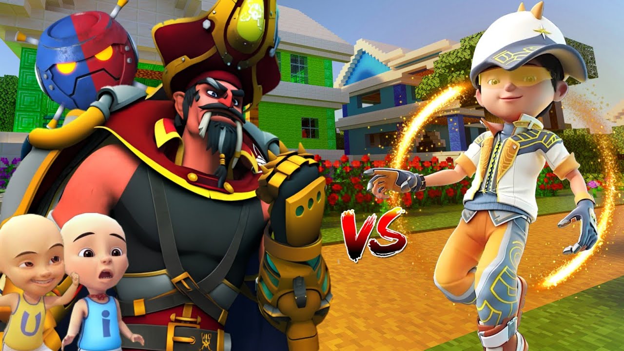 KEMUNCULAN BOBOIBOY SOLAR VS KAPTEN VARGOBA BERTARUNG DI KAMPUNG DURIAN RUNTUH?!
