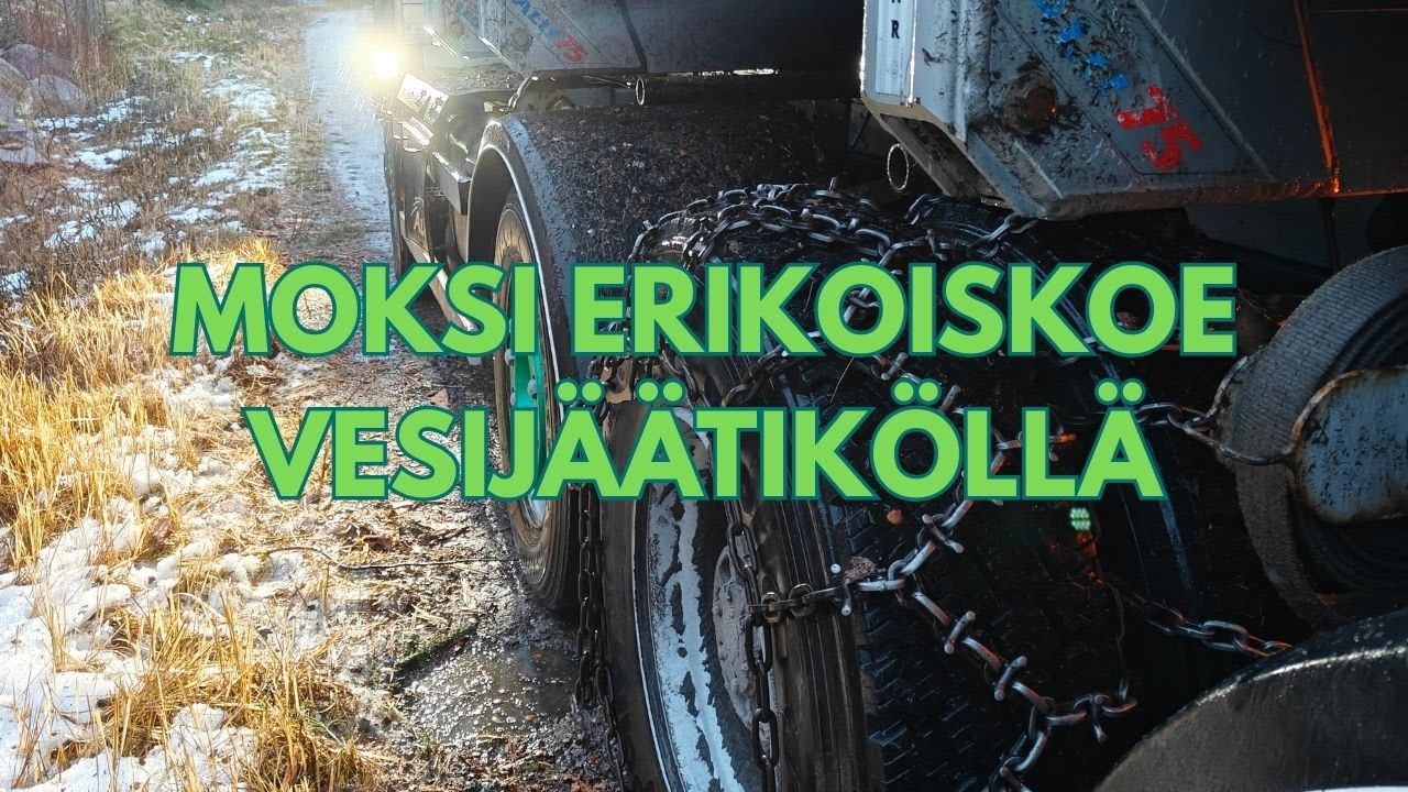 MM-RALLI EK-PÄTKÄ (Moksi) PUUAUTOLLA VESIJÄÄTIKÖLLÄ.