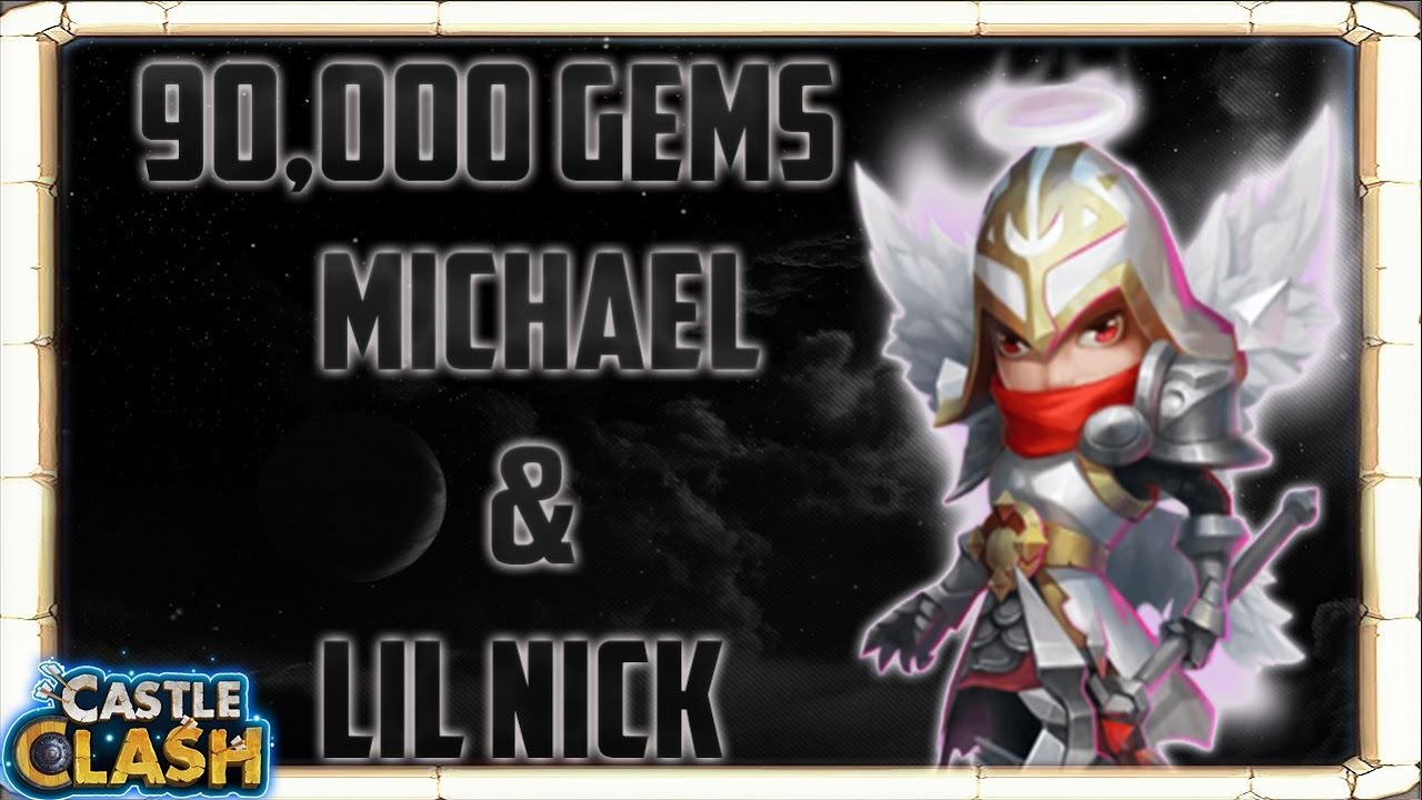 95,000 Gems | Hero Rolls | For Michael and Lil Nick | Castle Clash