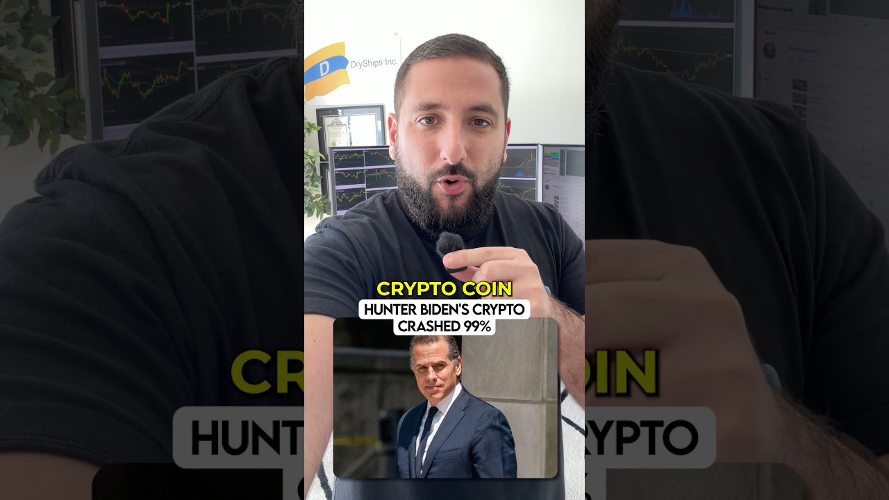 Hunter Biden&rsquo;s meme coin crashed nearly 99% in hours. #hunterbiden #crypto