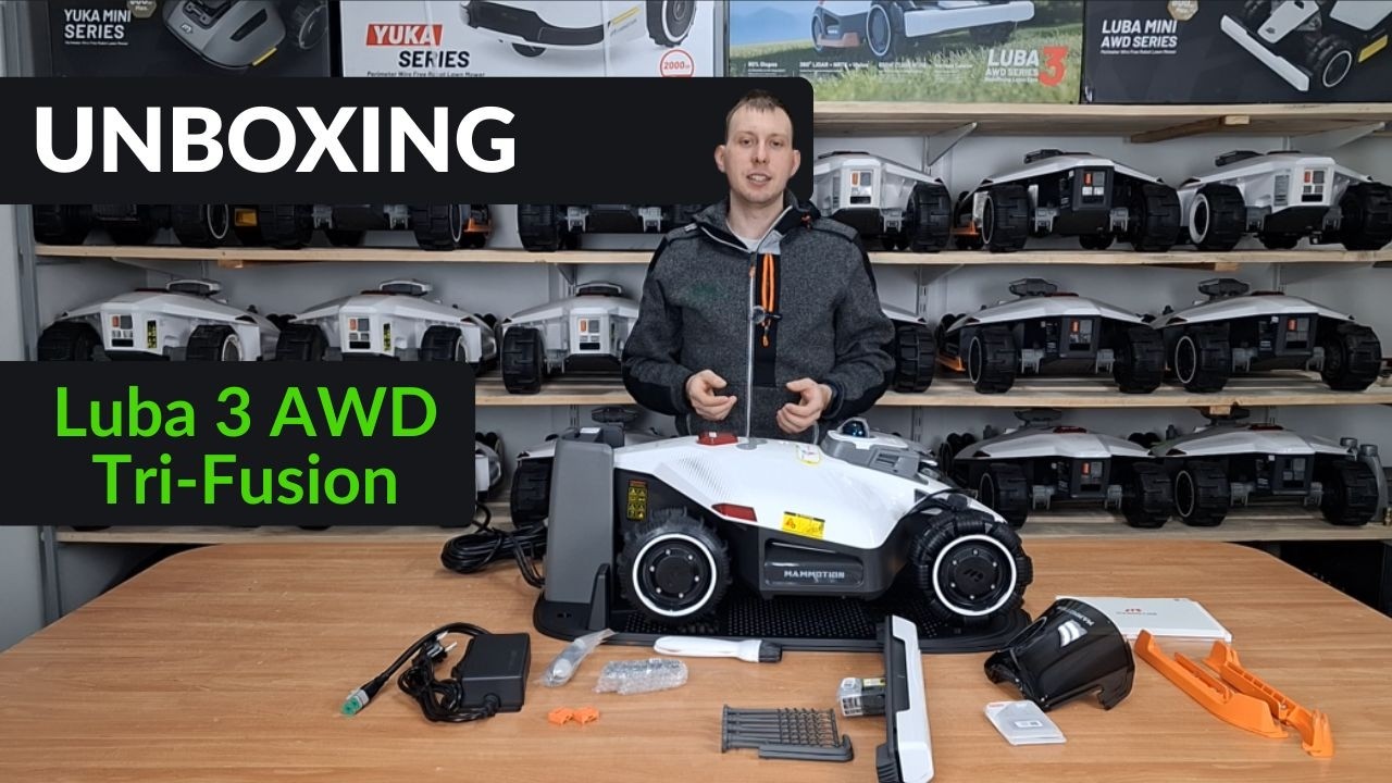 Mammotion Luba 3 AWD Tri-Fusion - rozpakowywanie robota koszącego