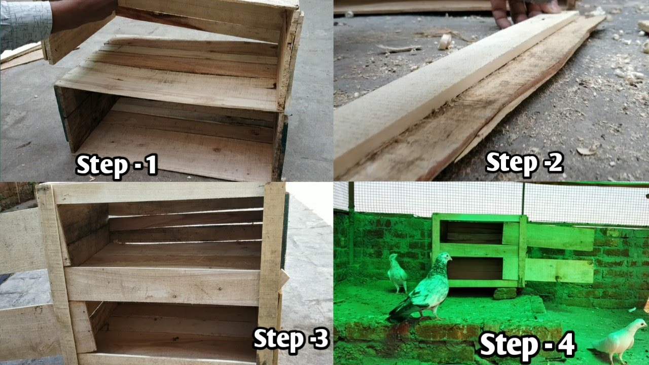 Wooden Pigeons House Make Easy | Beautiful Wood Pigeon House | Easy Steps