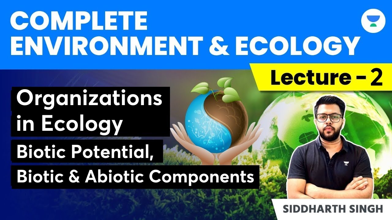 L2: Environment & Ecology | Organizations in Ecology, Biotic Potential, Biotic & Abiotic Components