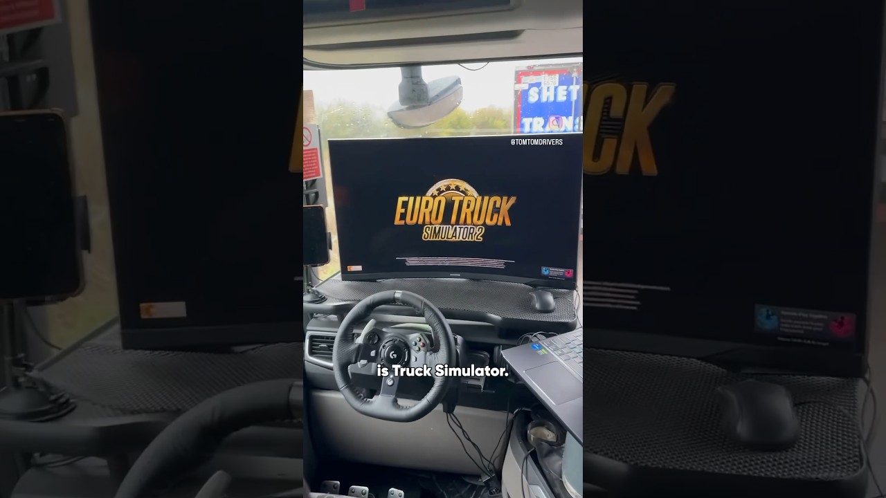 After a long day of driving, here is how to unwind. #eurotrucksimulator2 #truckdriver #dayinthelife