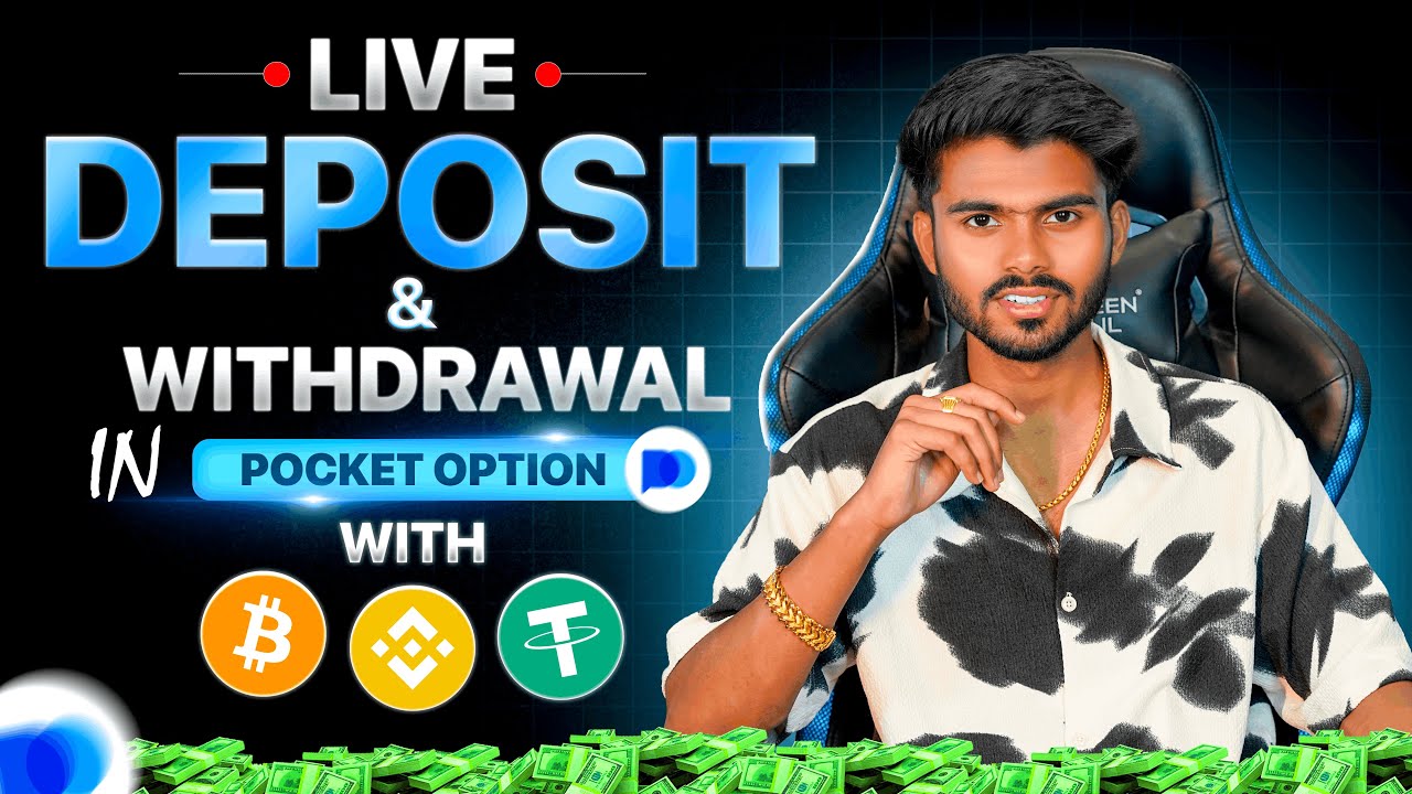 HOW TO DEPOSIT & WITHDRAW IN POCKET OPTION | LIVE | TANISHQ VAIRAGI #pocketoption #tradingtutorial