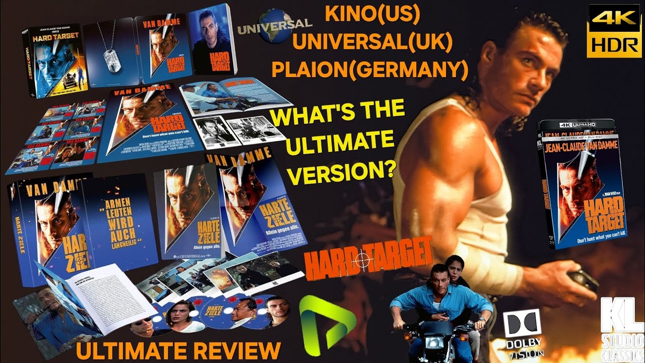 Hard Target (1993) Ultimate 4K Review! Kino vs Universal vs Plaion! Which one is the best Version? 🤔