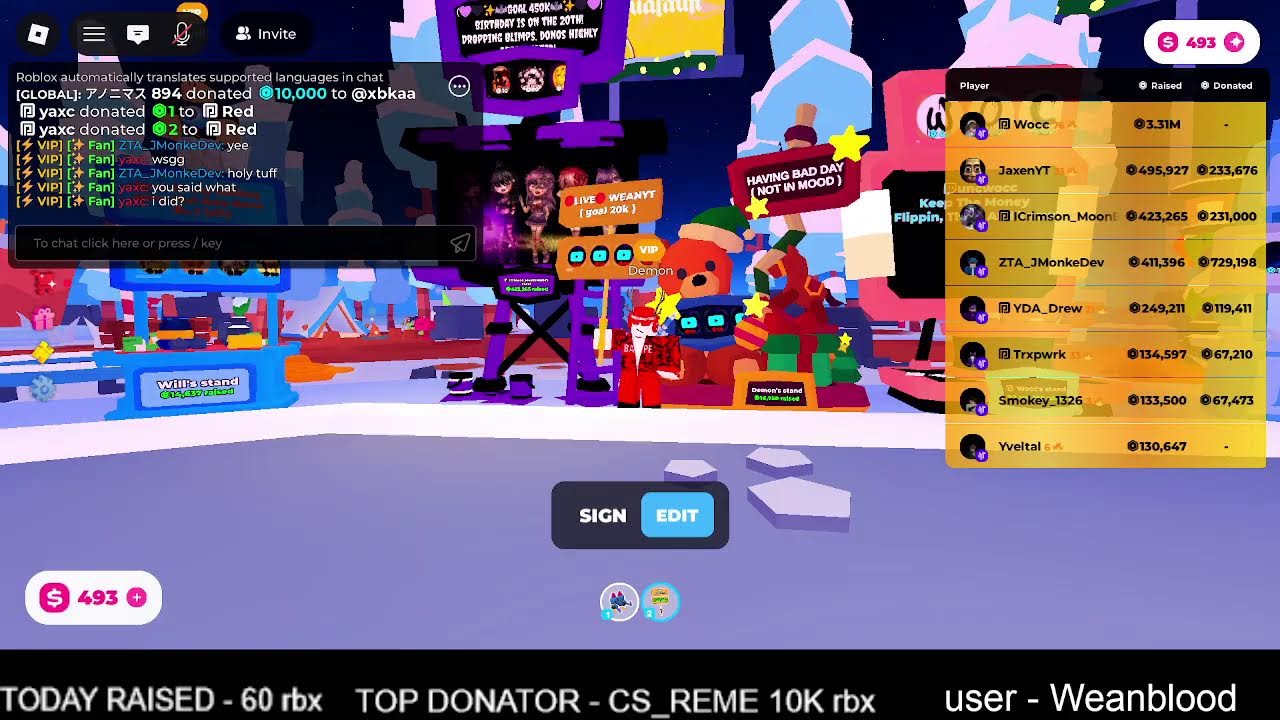 Roblox PLS DONATE raising ( having bad day )