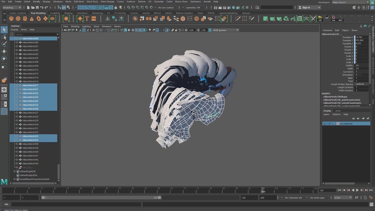 Hair Card 02 Generate UV