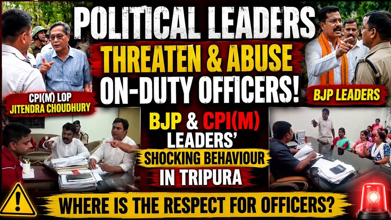 Political Leaders vs Officers? BJP & CPI(M) Leaders' Conduct Sparks Debate in Tripura
