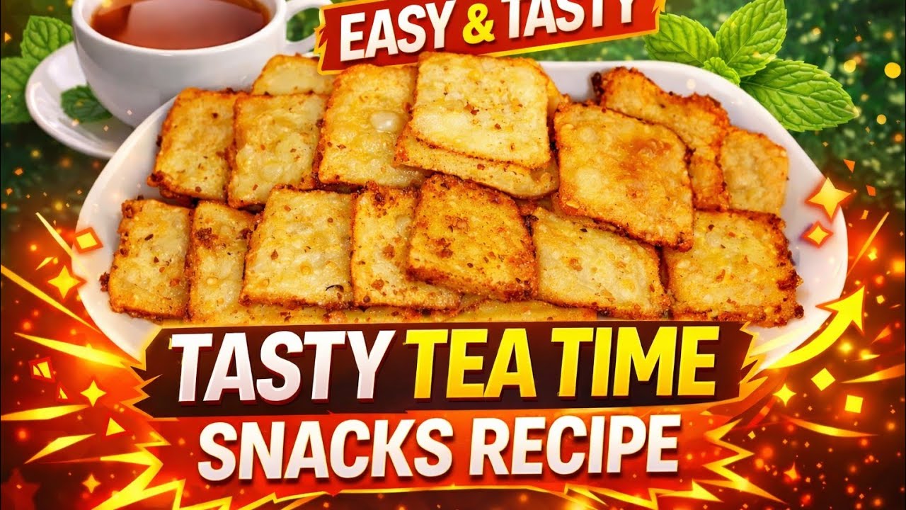Quick & easy Evening Tea time Snacks Recipe |Easy Snacks to Make at Home |Tea Time Snacks Recipe 