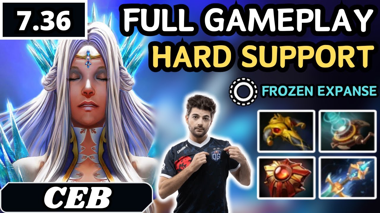 7.36 - Ceb CRYSTAL MAIDEN Hard Support Gameplay - Dota 2 Full Match Gameplay