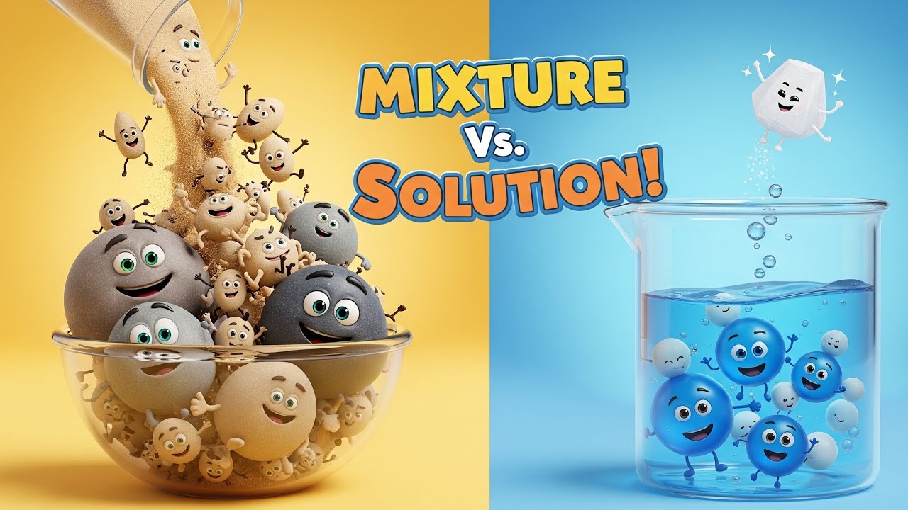 Mixtures vs. Solutions: What's the Difference? |&nbsp;🥣 A Fun Chemistry Lesson for Kids!