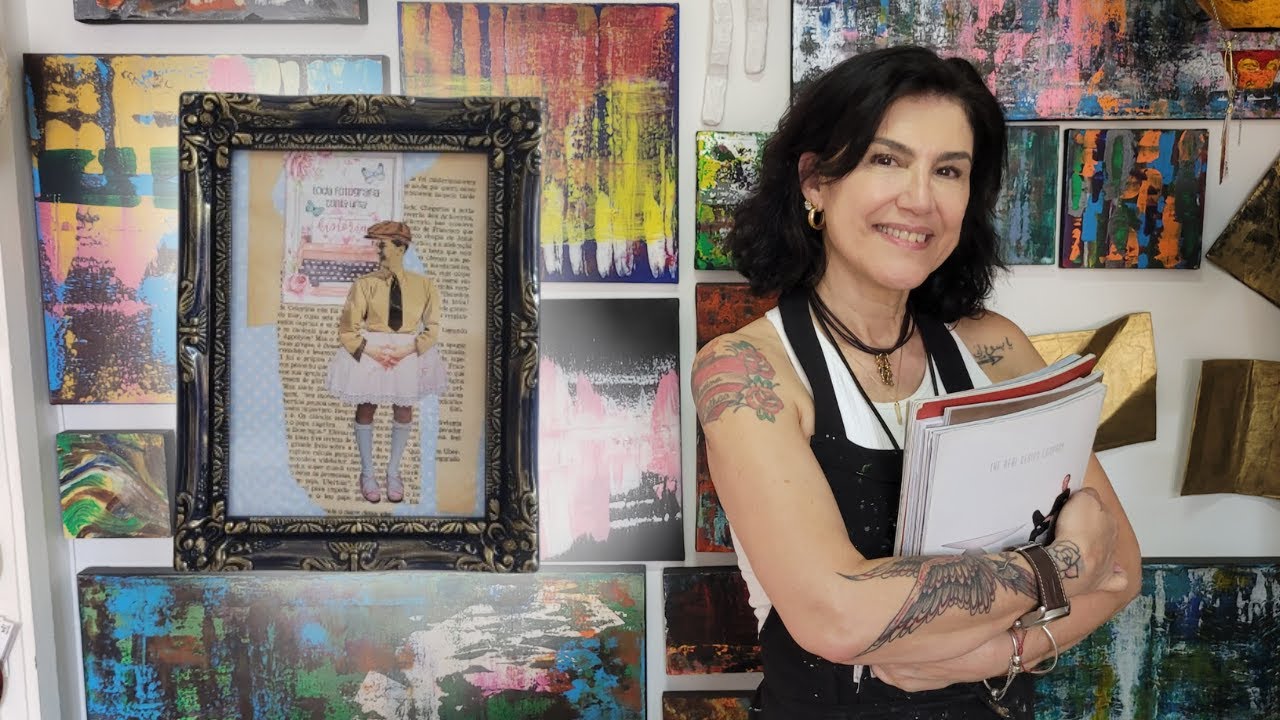 COLAGEM com REVISTAS e LIVROS Antigos - Maria Ateliê
