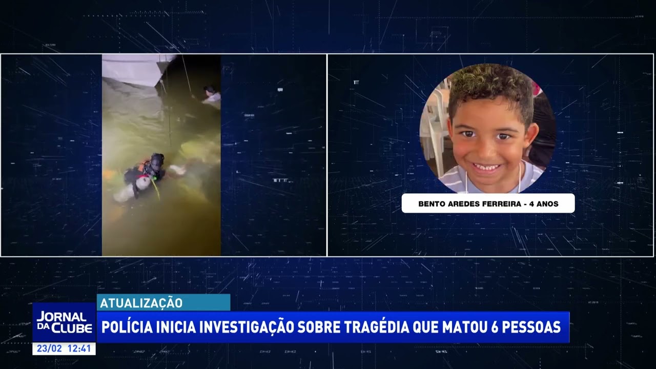 Polícia inicia investigação sobre tragédia que matou 6 pessoas - Jornal da Clube (23/02/26)