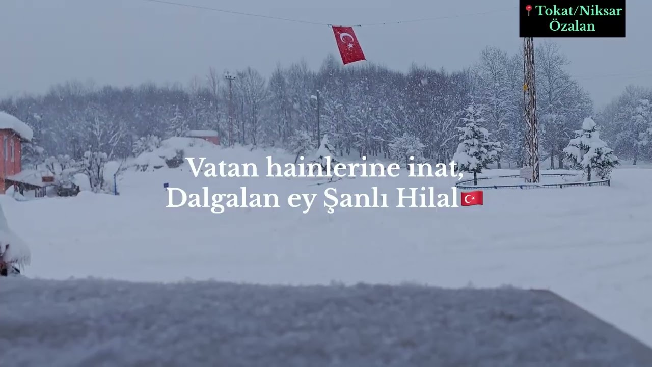 Bayrak Asla Düşmez#bayrak #tokat #niksar #bayrakaşkı #bayrak🇹🇷 