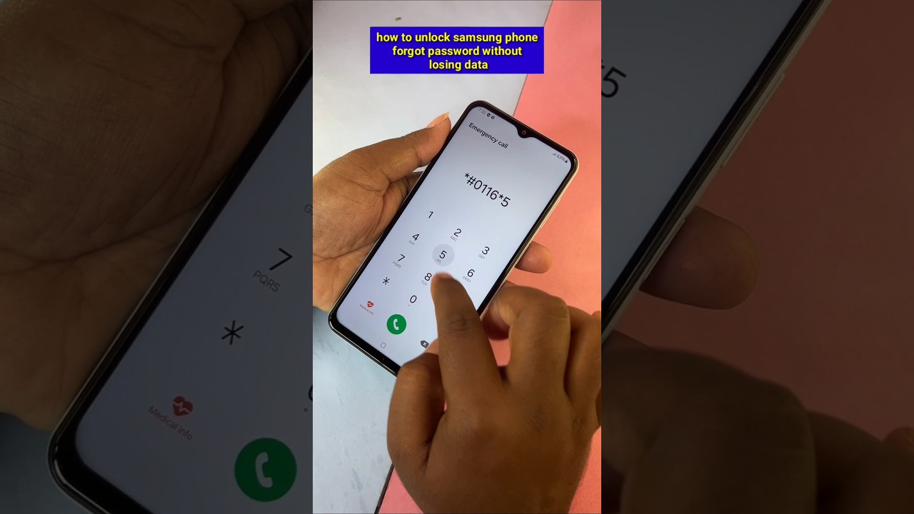 how to unlock samsung phone forgot password without losing data #shorts