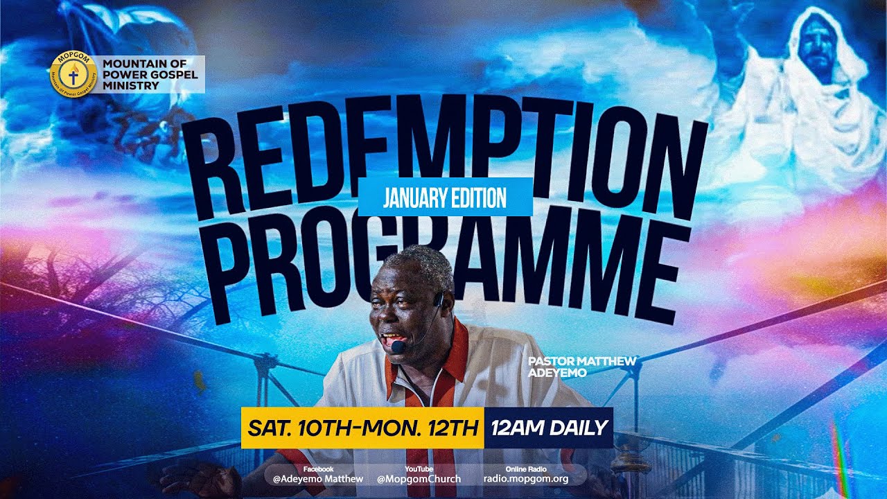 REDEMPTION PROGRAMME - JANUARY EDITION - MOPGOM CAMPGROUND - 11-01-2026