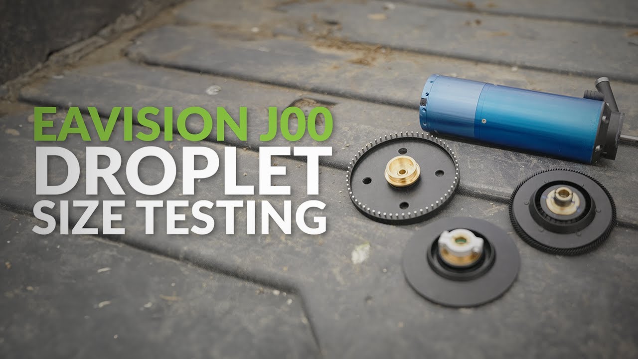 EAVision J100 Droplet Size Testing