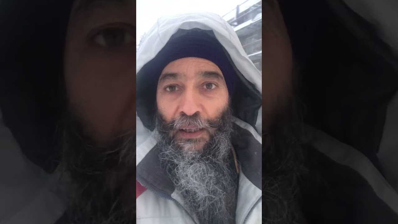 Today 13 February winter storm in Montreal Canada
