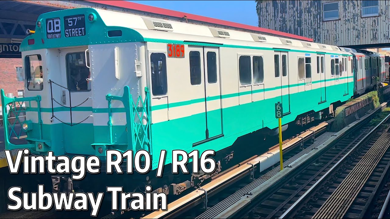 ⁴ᴷ⁶⁰ Vintage R10s and R16s Running at the NY Transit Museum "Parade of Trains"