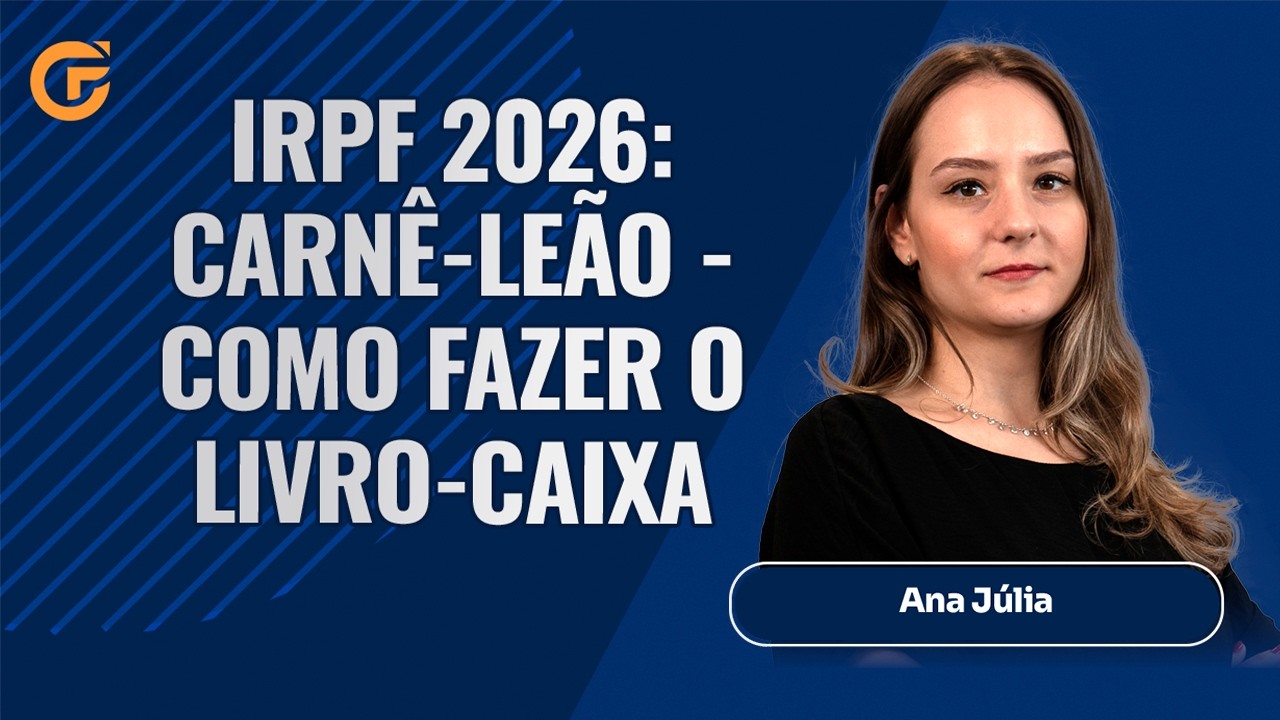 IRPF 2026: CARNÊ-LEÃO - COMO FAZER O LIVRO-CAIXA