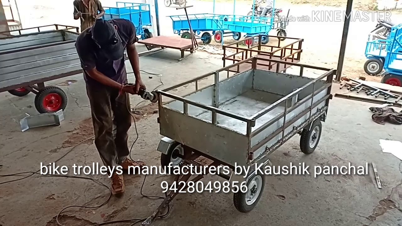 Bike trailer Delivery to Andhra Pradesh manufacture by kaushik panchal in Gujarat vijapur 9428049856