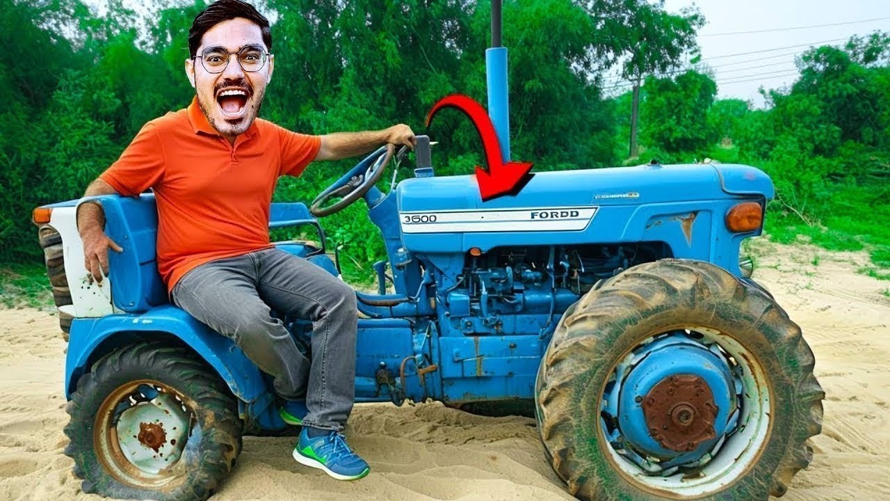 Removing Tractor's Big Rear Wheel   ट्रैक्टर का बड़ा पहिया हटा दें तो क्या होगा