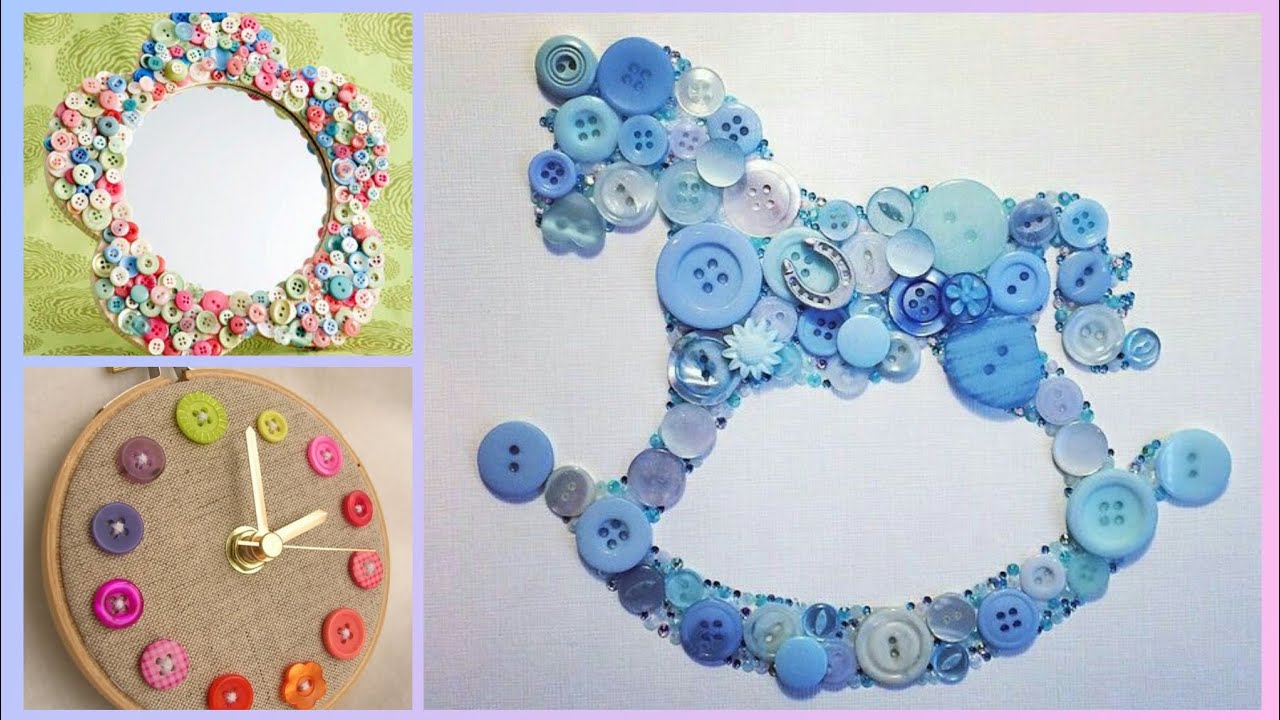 120+ Diy Button crafts ideas Recycling Craft design 
