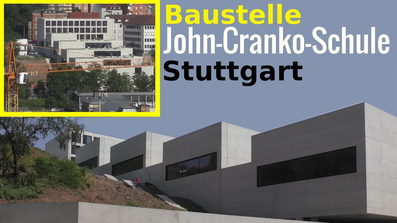 Baustelle Neubau John Cranko Schule- Ballettschule in Stuttgart 2019 - Burger Rudacs Architekten