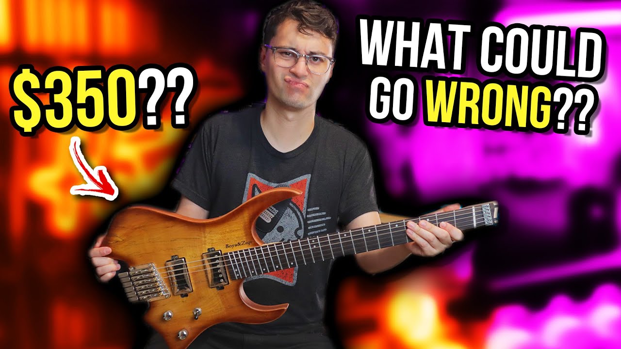 TRYING A RANDOM $350 HEADLESS GUITAR FROM AMAZON...