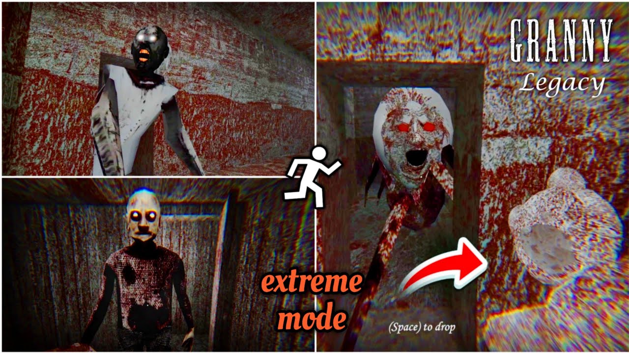 Granny Legacy - Sewer Escape with Teddy in Extreme mode (Grandpa & Granny)